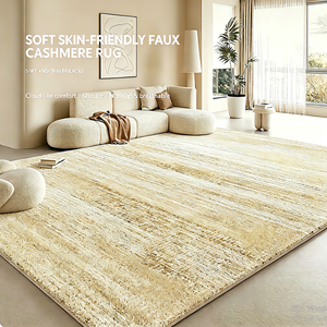 <span class=keywords><strong>Tappeto</strong></span> Moderno Effetto Cashmere, Realizzato a Macchina, Stile Nordico, Crema, per <span class=keywords><strong>Soggiorno</strong></span>, Camera da Letto, Grande, <span class=keywords><strong>Lavabile</strong></span>, Morbido, Anti-Fatica - Product Image 1