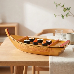 <span class=keywords><strong>Plateau</strong></span> de service transparent pour sushis, style japonais, en plastique transparent, pour restaurant, <span class=keywords><strong>plateau</strong></span> de présentation alimentaire, design moderne, vente en gros - Product Image 5