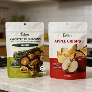 Bolsa de Embalaje Personalizada con Impresión Digital para Frutas y Verduras Secas, Reutilizable, con Cierre, para Frutas Crujientes, MOQ Bajo, Tipo Stand-Up - Product Image 3