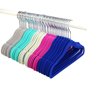 Cintres en velours pour enfants de petite <span class=keywords><strong>taille</strong></span> CHARISMA, antidérapants, qualité supérieure, cintres pour vêtements de bébé - Product Image 1