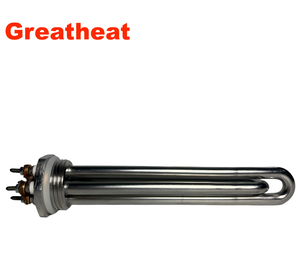 Élément chauffant tubulaire personnalisé en Incoloy 800 avec bride, chauffage rapide pour chauffe-eau - Product Image 1