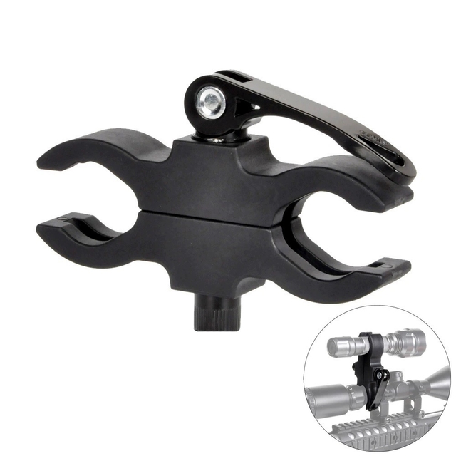 Lightweight Bicycle Lamp Torch Holder Tactical Quick Release QD Mount for Flashlight 25-30 mm Clip Hunting Scope Clamp Bracket