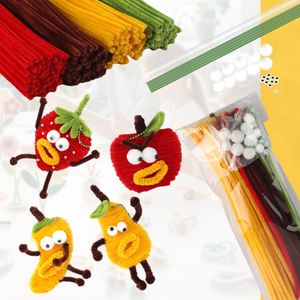 ชุดอุปกรณ์ทำพวงกุญแจน่ารัก Fun Fruit Pipe Cleaner Charm Workshop Kit พร้อมตาโป่ง ปอมปอม รวมถึงห่วงคล้องและโซ่ - Product Image 2