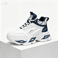 Chaussures de marche pour hommes, lacets, tige en PU, respirantes, confortables, légères, toutes saisons, tendance mode, chaussures de marche quotidiennes