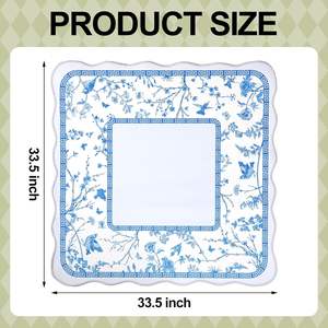 Tapis de jeu antidérapant de qualité supérieure avec bords festonnés pour un jeu sécurisé de Mahjong, de <span class=keywords><strong>dominos</strong></span> et de cartes sur n'importe quelle table - Product Image 2