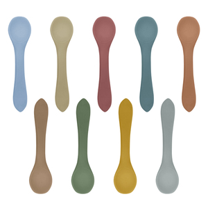 Juego de Cubiertos de Silicona con Punta Suave para Bebés, Libres de BPA, para la Primera Etapa de Alimentación, Cuchara, Tenedor y Cuchara-Tenedor para Niños Pequeños - Product Image 1