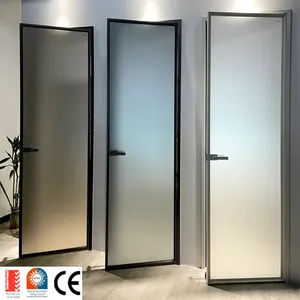 Factory Wholesale Foshan factory price Good Quality Vertical Double Glazed Thermal Break Aluminum Casement door