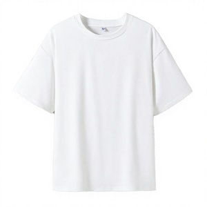 Camiseta Blanca de Algodón y Poliéster, Estilo Vintage, Tejida, Manga Corta, Cuello Redondo, Corte Regular, para Uso Casual - Product Image 3