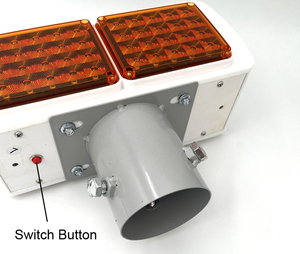 Feu stroboscopique solaire <span class=keywords><strong>double</strong></span> face ambre pour la circulation Feu d'avertissement solaire pour la circulation Led - Product Image 2