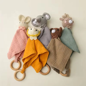Serviette apaisante douce, hochet <span class=keywords><strong>pour</strong></span> bébé, animaux en crochet, jouet <span class=keywords><strong>pour</strong></span> apaiser et rassurer, couverture de sommeil, serviette suspendue, jouets éducatifs <span class=keywords><strong>pour</strong></span> tout-petits - Product Image 2