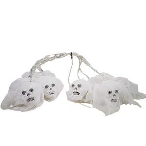 Guirnalda de Luces LED de Esqueleto para Halloween, Decoración para Festival de Fantasmas, Funciona con Pilas, Blanco/Morado, 180 cm, para Ambiente de Terror - Product Image 3
