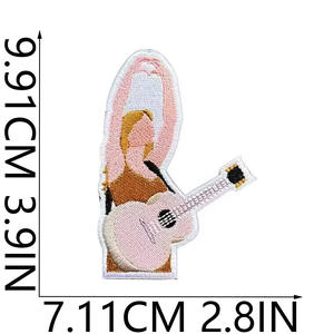 <span class=keywords><strong>Taylor</strong></span> Singer bordado hierro en parche bolsa de moda parche decorativo <span class=keywords><strong>guitarra</strong></span> música parche bordado - Product Image 5