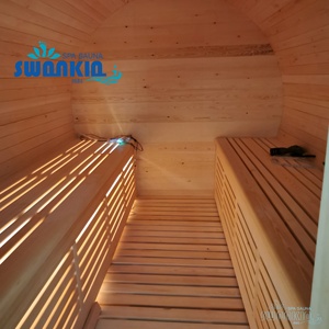 ساونا خارجية swankia سهلة النقل رخيصة السعر ساونا برميل غرفة البخار الجاف - Product Image 2