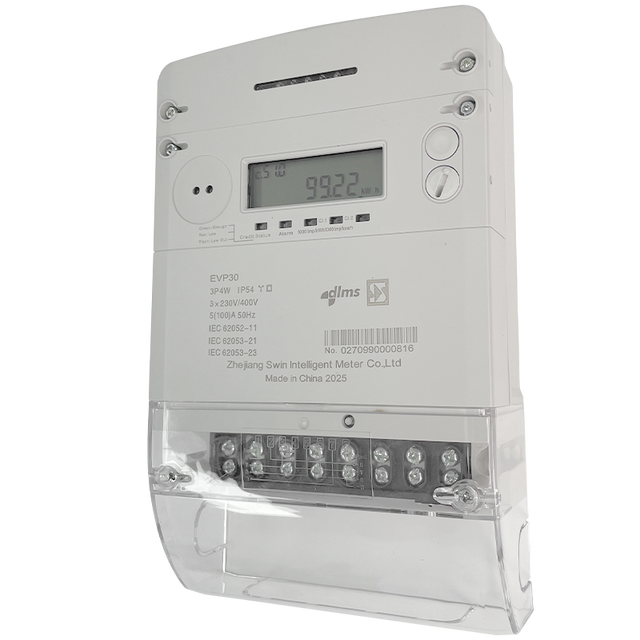 SWIN Smart Three-Phase Wall-Mounted Digital kWh Energy Meter with Class1.0 Accuracy