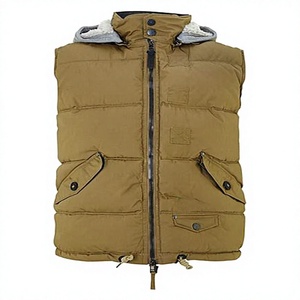 Gilet d'été décontracté sans manches pour homme OEM, manteau d'hiver épais pour usage extérieur, doudoune adulte avec capuche, prix de gros - Product Image 1