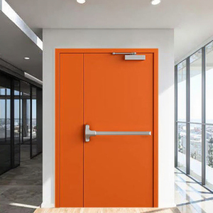 Puerta de acero resistente al fuego con barra de empuje de emergencia para salida rápida - Product Image 6