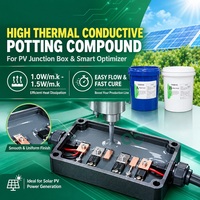 Composé de scellement en gel silicone ignifuge UL94 V-0 à séchage rapide pour boîtier de jonction solaire, isolant et encapsulant