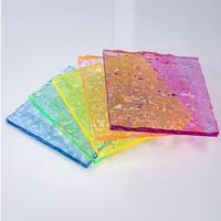 Lámina Acrílica Texturizada Personalizada de Fábrica con Patrón de Ondas de Agua y Grietas de Hielo para Decoración e Exhibición de Interiores