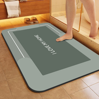 40*60CM Tapis antidérapant doux absorbant la boue de diatomée Tapis de salle de bain