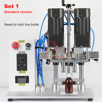 Machine de capsulage automatique pour équipement d'emballage, capsuleuse pneumatique électrique à vis pour scelleuse de bouteilles avec gabarit de serrage