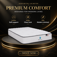Matelas de lit moderne, compressé, durable, à ressorts ensachés et mousse, souple, pour hôtel et maison, disponible en tailles Double, Queen, King, vente en gros