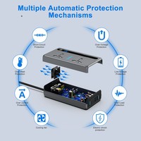 NOVUS NCI008 300W Convertisseur de courant pour véhicule 100% efficace avec port de charge USB pour le camping et la randonnée 12V/24V DC vers 220V AC