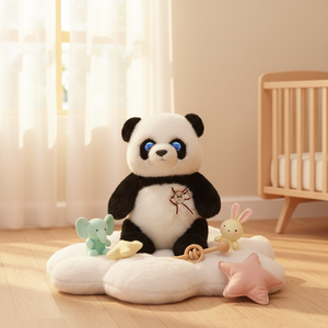 Jouet interactif AI Panda racontant <span class=keywords><strong>des</strong></span> histoires - Chatbot vocal multilingue en peluche, compagnon éducatif pour garçons et filles <span class=keywords><strong>de</strong></span> 3 à 10 ans - Product Image 1