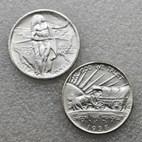 Pièces de monnaie commémoratives de style antique UNC 1926-1939, demi-dollar commémoratif de la route de l'Oregon des États-Unis, cadeaux, décoration intérieure