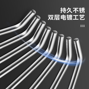 Fancheng Industries Perforated Board <b>Hooks</b> Double Line Stainless Steel For Display Shelf Jewelry Mobile Accessories - Product Image 1