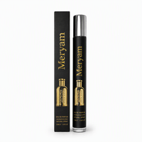 Parfum pour Homme en Spray, Flacon Atomiseur Doré, Étui de Présentation 35ml, Idéal pour Cérémonies d'Affaires, Concerts, Dîners, Longue Durée