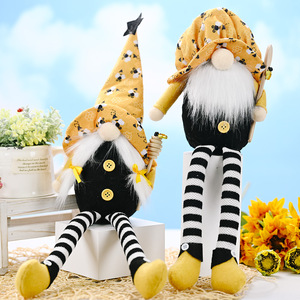 2021 Figurine de Vieil Homme Sans Visage à Longues Jambes, thème Festival des Abeilles Transfrontalier, Ornement Créatif Vieil Homme de la Forêt et Abeille - Product Image 1