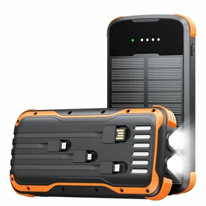 Trend Product 2024 new arrival built-in Type-C large capacity 16000mAh PD20W fast charging electronic products solar power bank