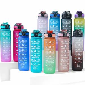 Bouteille d'eau de sport promotionnelle sans BPA de 2 L pour hommes, idéale pour la gym et la motivation - Product Image 1
