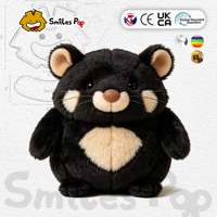 Boneka Tasmanian Devil Kustom, Bahan Aman Non-Toksik, Mainan Hewan Isi Dakron, Bersertifikat CE UKCA, Mainan Lembut untuk Anak-Anak, Cocok untuk Suvenir