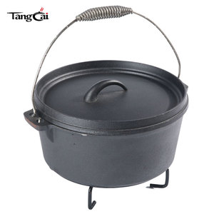 Olla <span class=keywords><strong>de</strong></span> <span class=keywords><strong>Hierro</strong></span> <span class=keywords><strong>Fundido</strong></span> Resistente para Supervivencia en la Naturaleza, 8 Cuartos, para Platos Pequeños, Guarniciones, Juego <span class=keywords><strong>de</strong></span> Utensilios <span class=keywords><strong>de</strong></span> Cocina para Camping, <span class=keywords><strong>Asador</strong></span> <span class=keywords><strong>de</strong></span> Ajo - Product Image 6