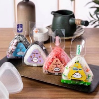 Sacs en plastique jetables de qualité alimentaire japonaise, emballages triangulaires pour onigiri, sacs en plastique pour boulettes de riz