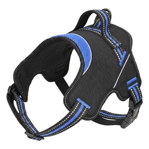 Nouveau <span class=keywords><strong>Harnais</strong></span> pour <span class=keywords><strong>Chien</strong></span> Anti-Traction Happy Custom Réfléchissant et Réglable en Tissu Oxford Robuste avec Poignée de Contrôle Facile - Product Image 1