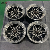 Jantes forgées sur mesure AX 15 17 18 pouces 6 trous monobloc noir brillant usiné pour la course de dragster, compatibles Ford F150 Silverado Sierra
