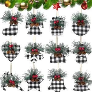 Free Sample Christmas bell New Arriver beads garland baby rattle wood christmas ball ornament wreath with bell