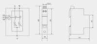 TYCOTIU BR150-10DP 150V Type 2 Dispositif de protection contre les surtensions industrielles, protection contre la foudre, absorbeur de surtension, suppression des surtensions transitoires