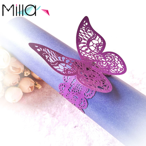 <span class=keywords><strong>Rond</strong></span> <span class=keywords><strong>de</strong></span> <span class=keywords><strong>serviette</strong></span> papillon évidé <span class=keywords><strong>en</strong></span> papier nacré <span class=keywords><strong>en</strong></span> <span class=keywords><strong>carton</strong></span> découpé au laser - Product Image 4