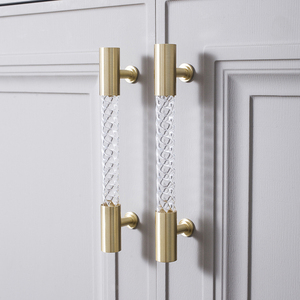 CUCA door knobs for cabinet doors Acrylic Drawer knobs and Pull Handles Plastic handle on box Wardrobe Handles