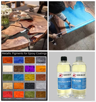 GAOSHIDE Résine Époxy AB Transparente Anti-Jaunissement Longue Durée 500ml pour Coulage de Tables en Résine, Scellement d'Échantillons Biologiques et Artisanat