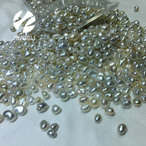 Barroco forma color blanco natural del Mar del Sur Keshi perlas sueltas - Product Image 3