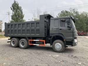 รถดัมพ์ Howo 6x4 ยูโร 2 ดีเซล รถดัมพ์เหมืองใหม่ 10 ล้อ รถบรรทุกเทท้าย 11-20 ตัน พวงมาลัยซ้าย กล้องมองหลัง 251-350 แรงม้า 6-8 ลิตร - Product Image 5