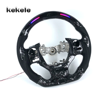 Volant en fibre de carbone forgé avec LED RPM pour Lexus IS Series IS250 IS350 ISF RC GSF RX CT LS ES GS entièrement personnalisable