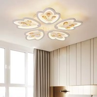 Plafonnier LED moderne à montage en surface, en forme de fleur, pour salon, salle à manger, éclairage domestique, lampes de plafond LED en acrylique