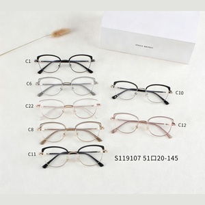 Gọng kính mắt mèo thời trang bán khung, chống ánh sáng xanh, dành cho nam nữ - Product Image 6