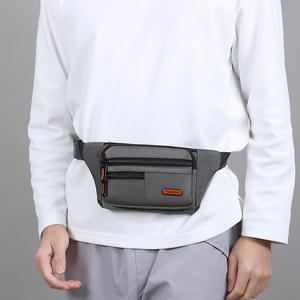 Riñonera de Moda para Hombre, Negra, con Correa Ajustable, Bolsillo Interior con Cremallera, Bolso de Cintura Portátil, Primavera 2026 - Product Image 4