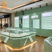 Mueble Moderno para Exhibición de Gafas, Vitrina Personalizada para Exhibición de Lentes de Sol y Mostrador de Vidrio para Tiendas en Centros Comerciales